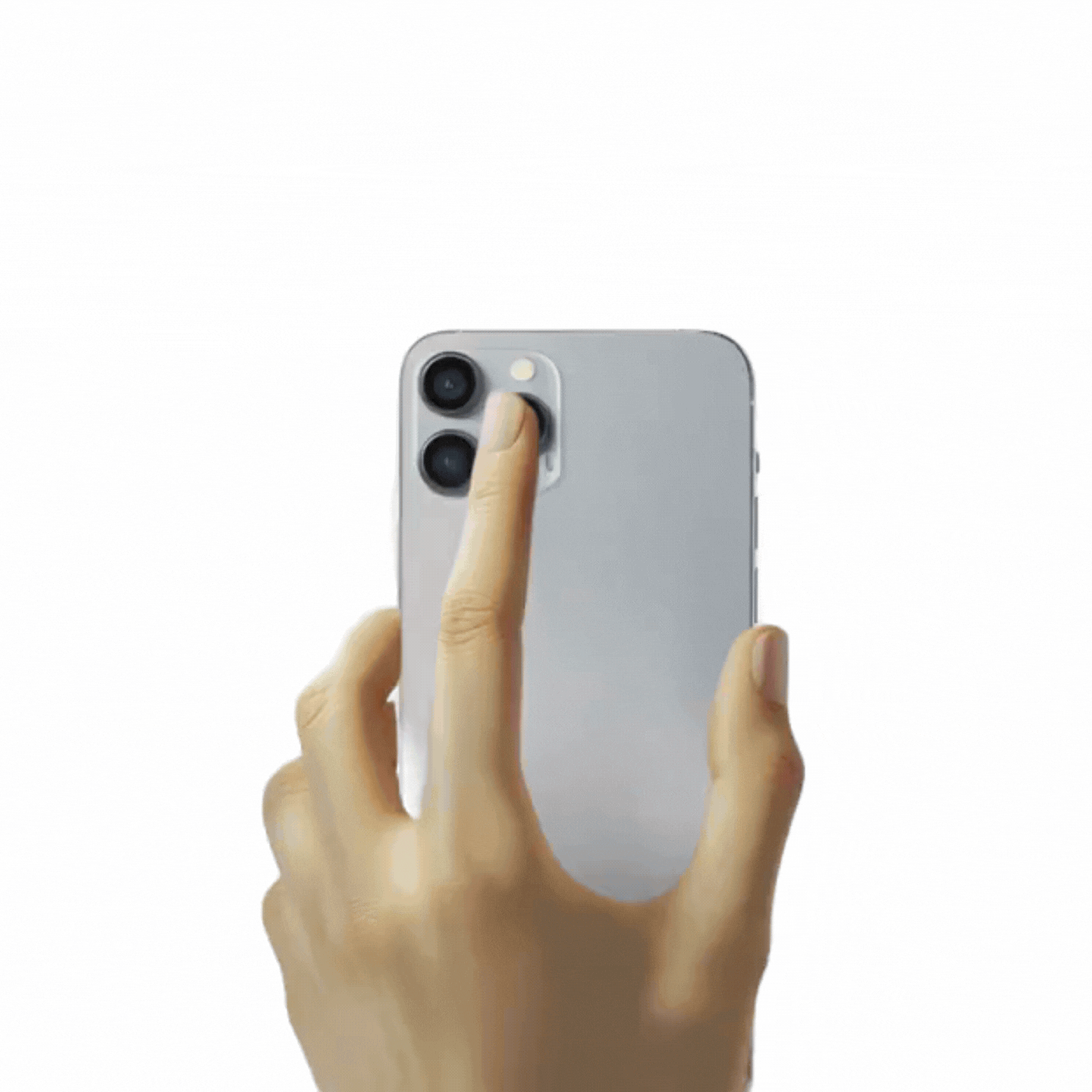 Dedo na câmera do celular